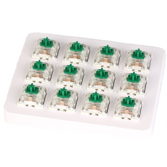 Set switch-uri pentru tastaturi mecanice Keychron Gateron Green Switch 12 buc