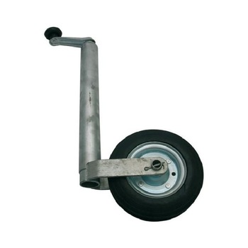 Roata de sustinere Carpoint, pentru remorca, cu tub de 48mm si roata 200x50mm Roata de sustinere Carpoint, pentru remorca, cu tub de 48mm si roata 200x50mm