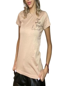 Tricou bumbac mesaj, Do What You Love, roz, marimea S Tricou bumbac mesaj, Do What You Love, roz, marimea S