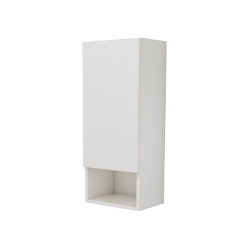 Corp Baie, Suspendat, 1 Usa, Alb lucios/Alb, MDF, L 30 x l 22 x 72 cm Corp Baie, Suspendat, 1 Usa, Alb lucios/Alb, MDF, L 30 x l 22 x 72 cm