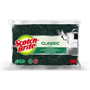 Burete Abraziv Scotch Brite 3M Classic, 3 buc Burete Abraziv Scotch Brite 3M Classic, 3 buc
