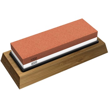 Kit Ascutire Cutite, LittleDomi, 2 Granulatii 1000/6000, Piatra cu Suport din Silicon pentru Ascutirea Cutitelor prin Slefuire, Suport Bambus Antiderapant, Ghidaj Unghiular, Ascutire, Finisare, Indreptare Kit Ascutire Cutite, LittleDomi, 2 Granulatii 1000/6000, Piatra cu Suport din Silicon pentru Ascutirea Cutitelor prin Slefuire, Suport Bambus Antiderapant, Ghidaj Unghiular, Ascutire, Finisare, Indreptare