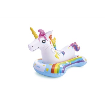 Saltea gonflabila in forma de Unicorn pentru copii, manere de sustinere, PVC de 0,3 mm, 163 x 86 cm Saltea gonflabila in forma de Unicorn pentru copii, manere de sustinere, PVC de 0,3 mm, 163 x 86 cm