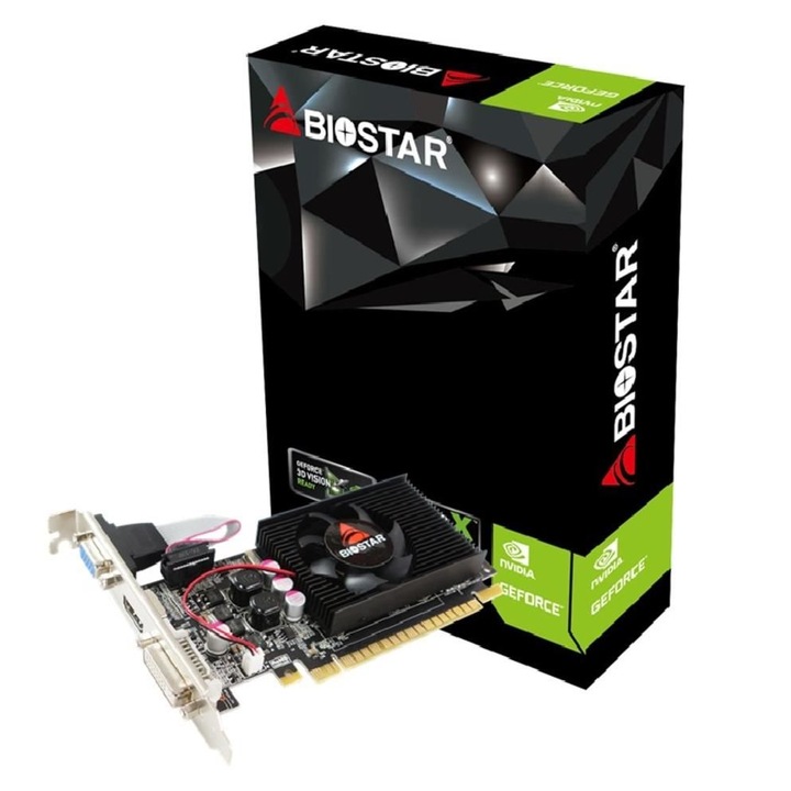 Biostar nVidia GT610 videokártya, 2Gb, 64bit