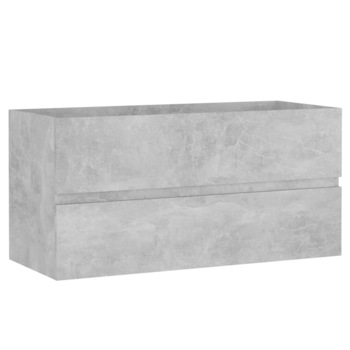 Dulap de chiuveta baie cu 2 sertare, vidaXL, PAL, 90 x 38,5 x 45 cm, Gri ciment Dulap de chiuveta baie cu 2 sertare, vidaXL, PAL, 90 x 38,5 x 45 cm, Gri ciment