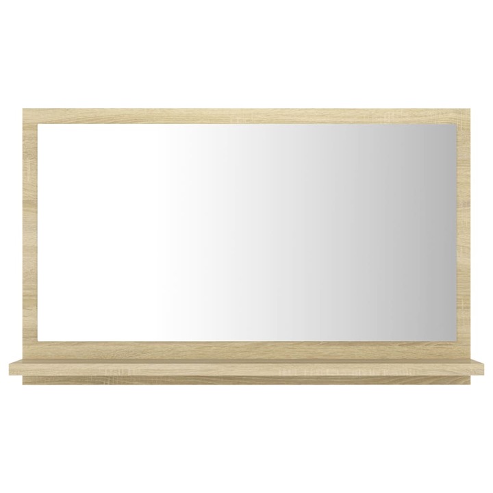 Oglinda de baie, stejar sonoma, 60 x 10,5 x 37 cm, PAL 804565