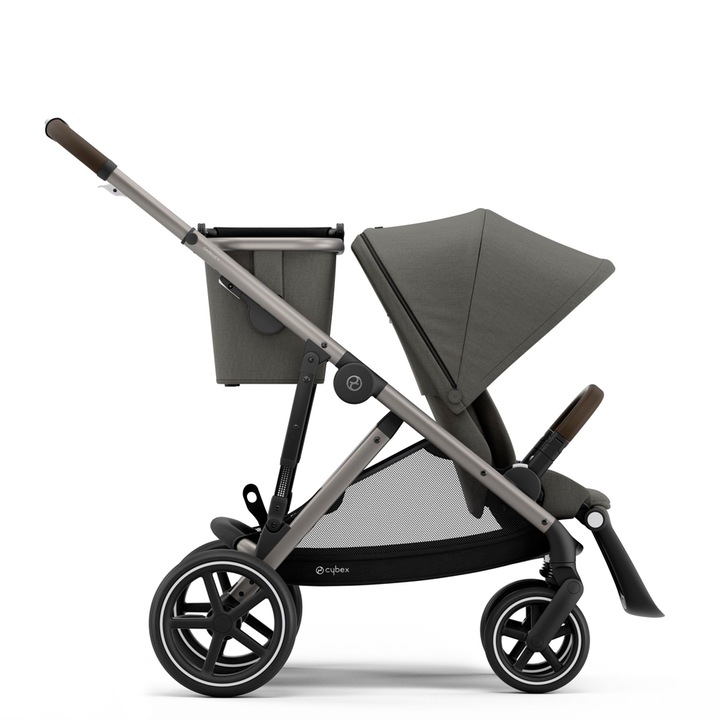 Детска количка за близнаци Cybex Gazelle S TPE, Soho Grey