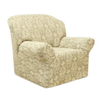 Husa multielastica jacquard fotoliu, 60x80 cm, Bej Deschis Prafuit Husa multielastica jacquard fotoliu, 60x80 cm, Bej Deschis Prafuit