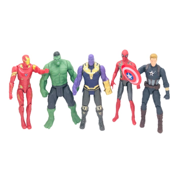 Комплект от 5 фигурки Avengers Super Heroes, +3 години със светлини, Пазарувайте като професионалист®