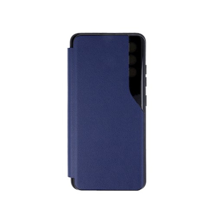 Husa Smart View pentru A72 4G, A72 5G Navy Blue functie stand
