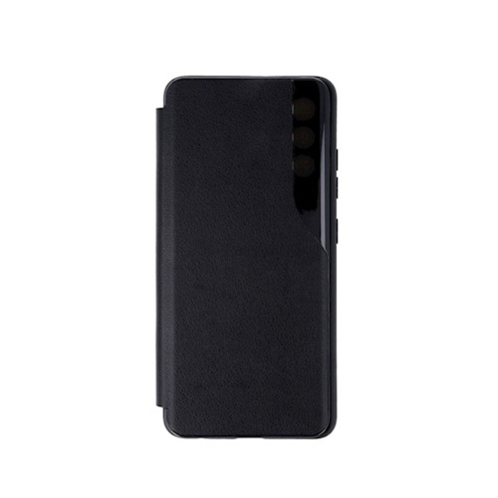 Husa Smart View pentru A72 4G, A72 5G Black functie stand Neagra