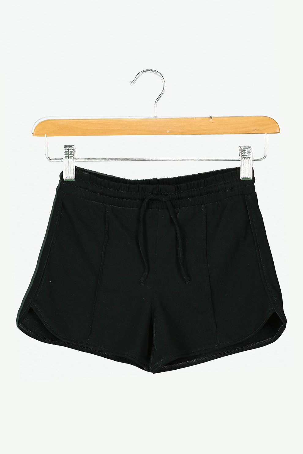 United Colors of Benetton, Pantaloni scurti cu snur pentru ajustare in talie, Negru/Print