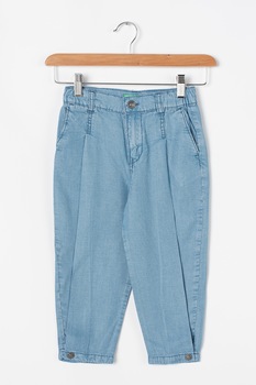 United Colors of Benetton, Blugi mom fit cu talie inalta, Albastru deschis United Colors of Benetton, Blugi mom fit cu talie inalta, Albastru deschis