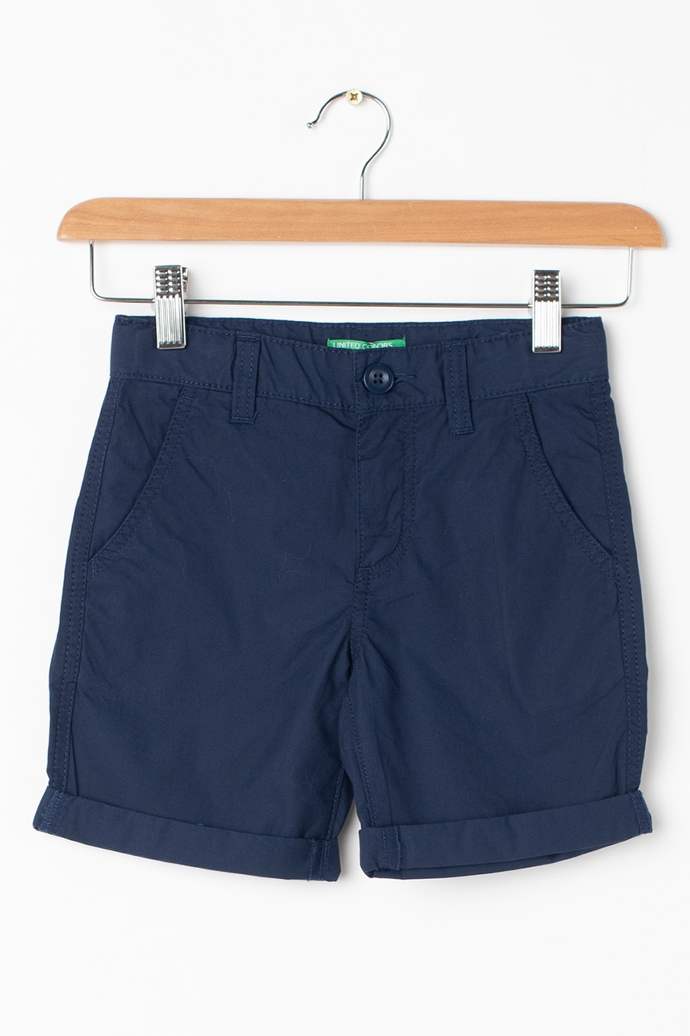 United Colors of Benetton, Pantaloni scurti cu terminatii rasucite, Bleumarin inchis