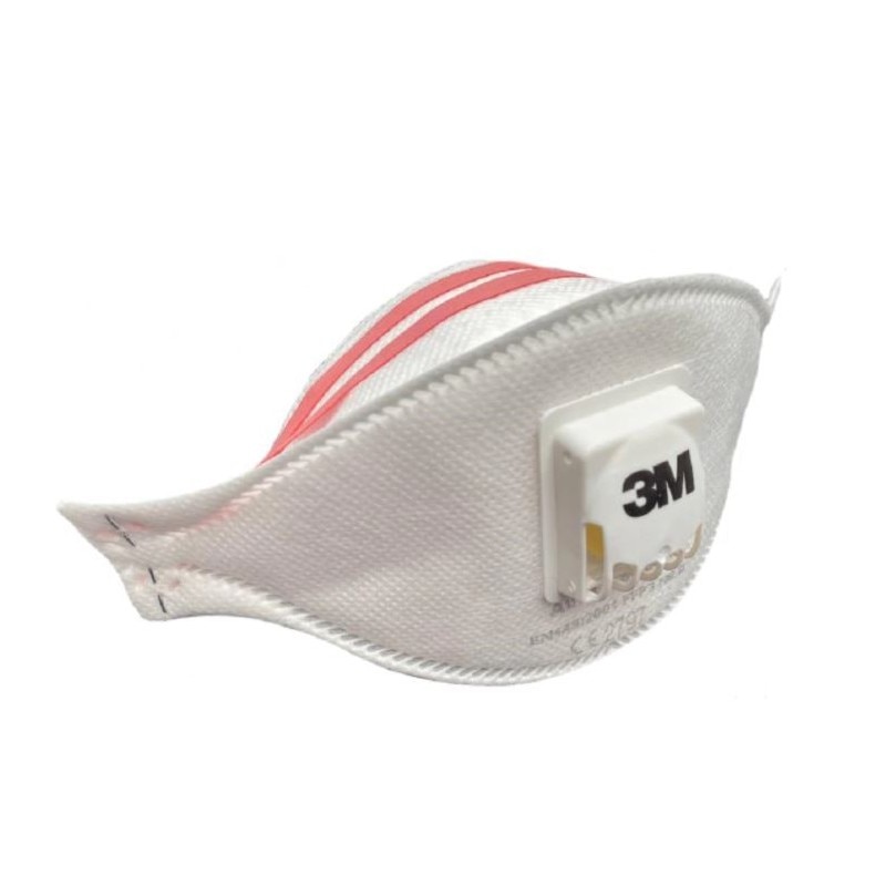 Set 10 bucati Masca de protectie respiratorie FFP3, 3M 9332+ Aura, cu supapa / valva, Certificate CE 2797