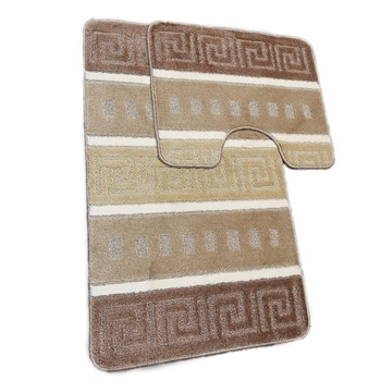 Set 2 Covorase baie , Bej /MULTI , 60x100/60x50 MULTI/GREEK SINGS Set 2 Covorase baie , Bej /MULTI , 60x100/60x50 MULTI/GREEK SINGS