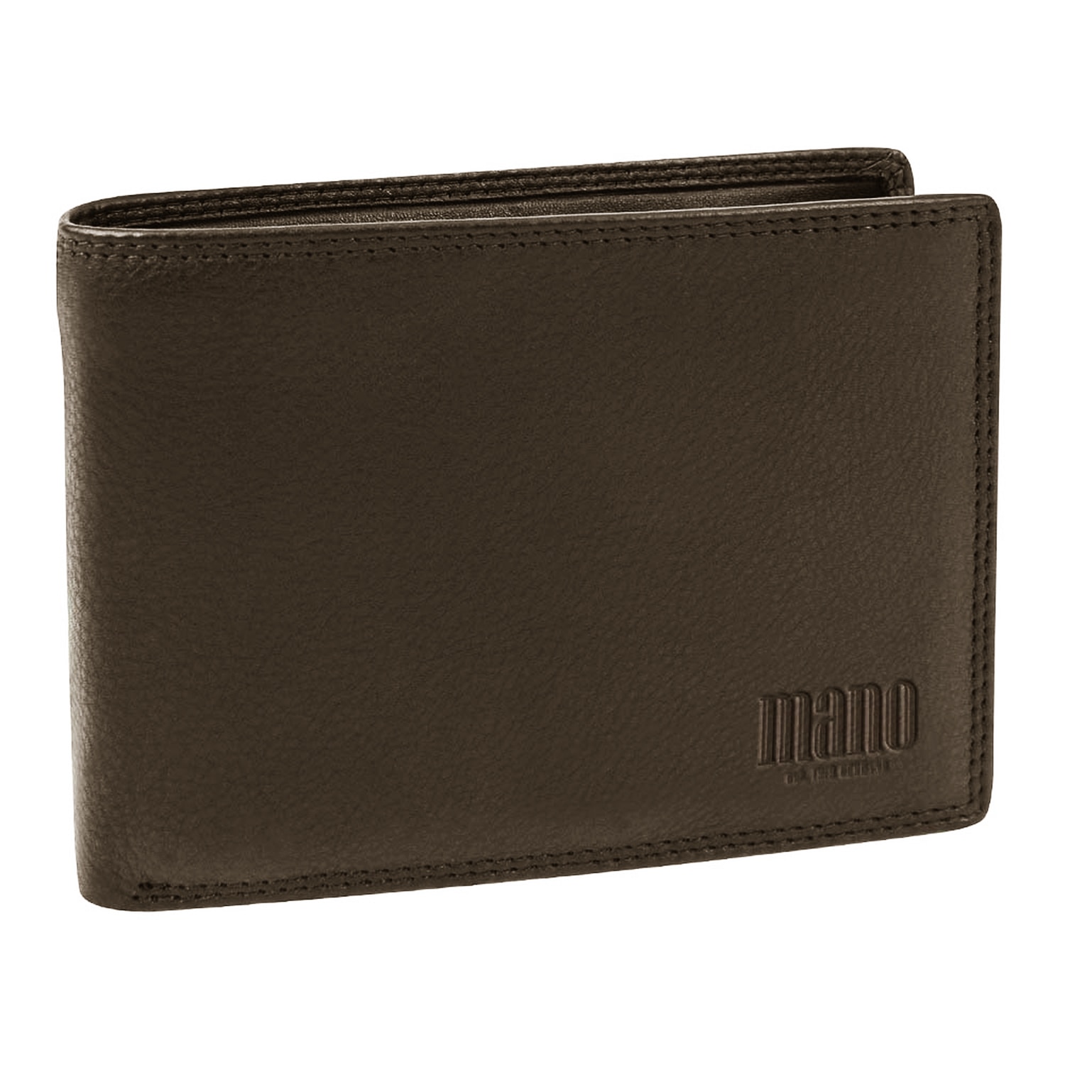 Portofel barbati din piele naturala, Mano, model M19013, Maro inchis