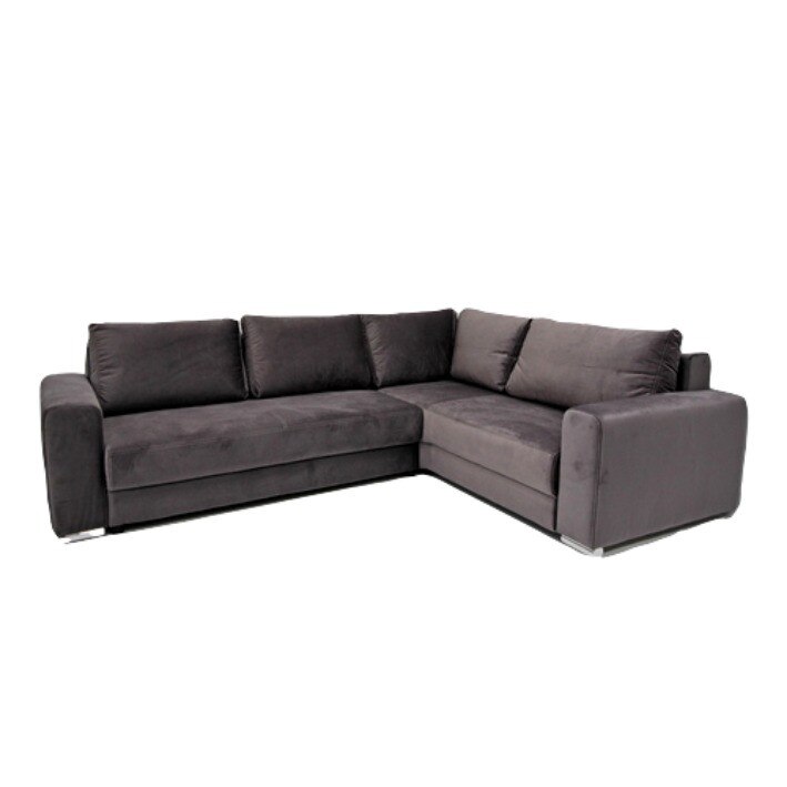 Coltar extensibil Giovanni, colt dreapta, gri-petrol, 278x218x76 cm