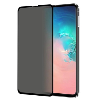 Folie PRIVACY pentru Samsung Galaxy S10 Plus din Sticla Securizata, Rezistenta 9H (Anti-Explozie) cu Protectie Completa cu Lipire pe Toata Suprafata, IAO Optim Protection Technology Folie PRIVACY pentru Samsung Galaxy S10 Plus din Sticla Securizata, Rezistenta 9H (Anti-Explozie) cu Protectie Completa cu Lipire pe Toata Suprafata, IAO Optim Protection Technology