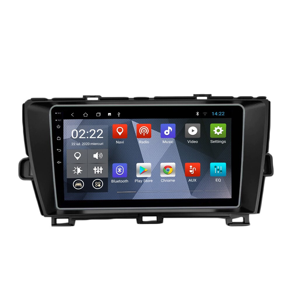 Navigatie dedicata Toyota Prius 2009-2014 Edotec, cu Android, Radio, Bluetooth, Internet, procesor Quad Core, memorie 2GB si 32GB