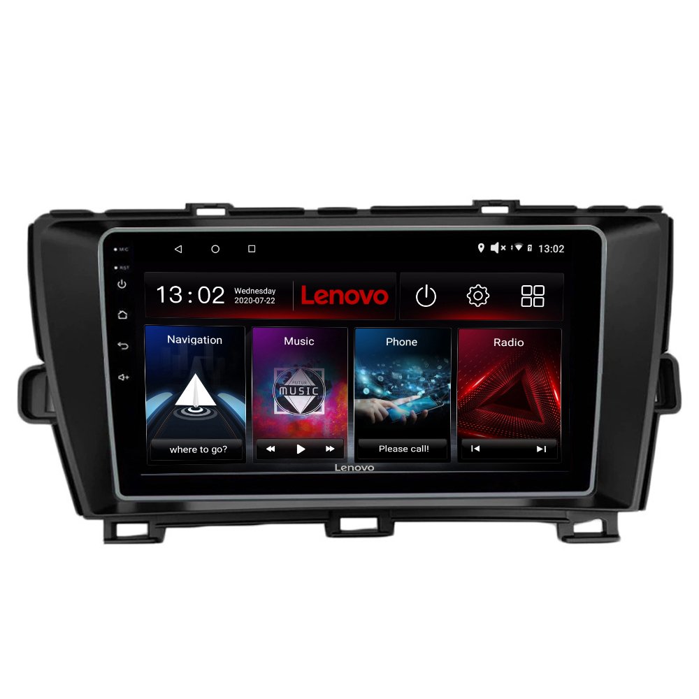 Navigatie dedicata Toyota Prius 2009-2014 Edotec, cu Android, Radio, Bluetooth, Internet, procesor Octa Core, 4G, memorie 2GB si 32GB