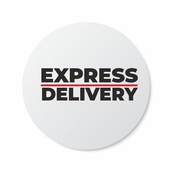 Etichete adezive, Express Delivery, 100 buc, PVC, 3x3 cm Etichete adezive, Express Delivery, 100 buc, PVC, 3x3 cm