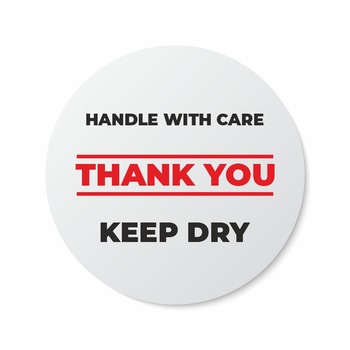 Etichete adezive, Handle With Care, 100 buc, PVC, 20x20 cm Etichete adezive, Handle With Care, 100 buc, PVC, 20x20 cm
