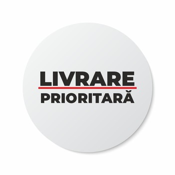 Etichete adezive, Livrare Prioritara, 100 buc, PVC, 10x10 cm Etichete adezive, Livrare Prioritara, 100 buc, PVC, 10x10 cm
