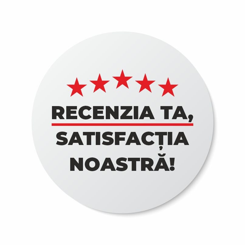 Etichete adezive, Recenzia Ta, 100 buc, PVC, 3x3 cm