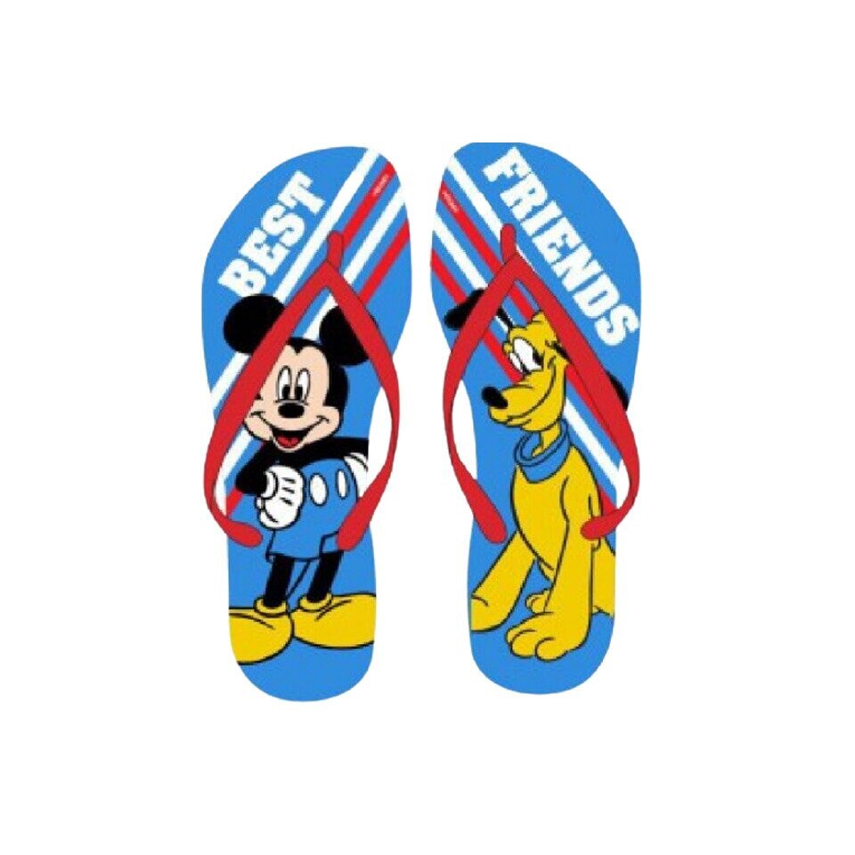 Papuci flip-flop, Best Friend, Mickey si Pluto, rosii