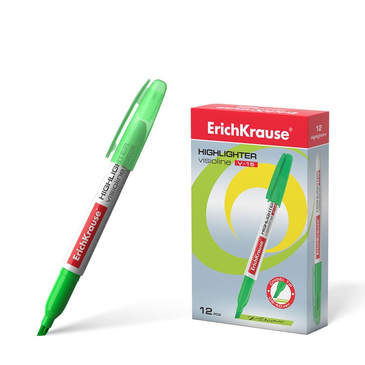 Textmarker Ek V-15 0.6-4.0mm Verde