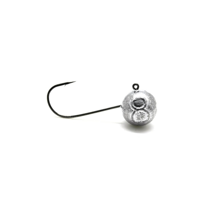 Set 5buc MicroJig bila Aberdeen Jig, marime carlig nr.1, greutate 8gr (gramaj inscriptionat), culoare Black Nickel