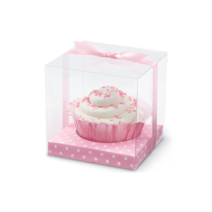 Комплект кутии за мъфини, розови, 20 бр, Wilton