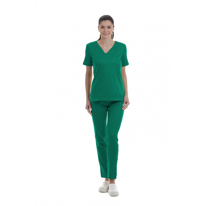 Pantaloni medicali dama Carré S M verde turcoaz