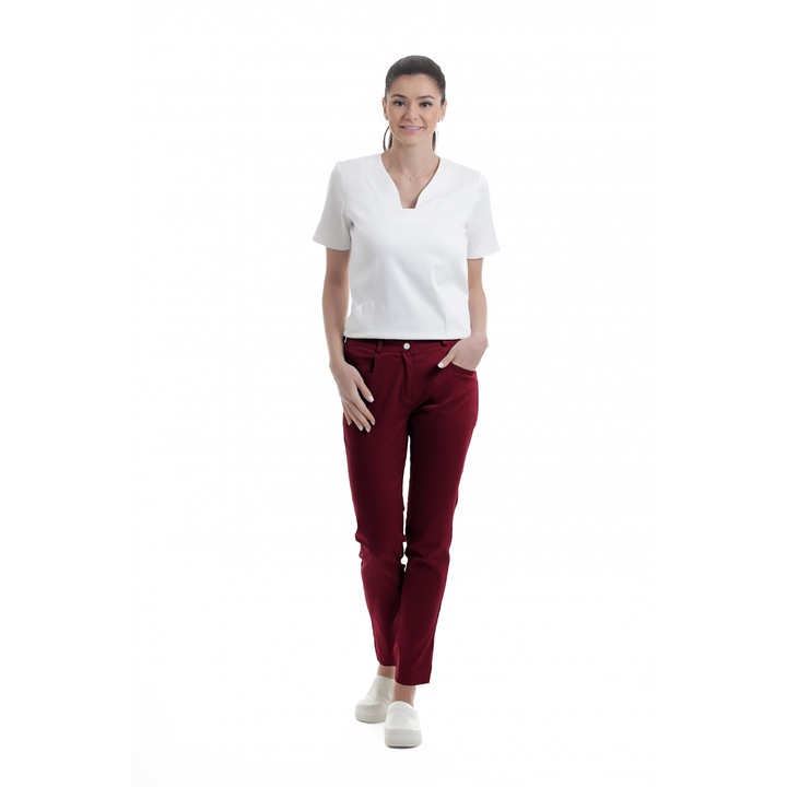 Pantaloni medicali dama Carré S 3XL visiniu