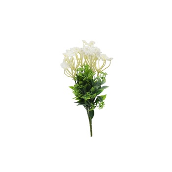Planta artificiala cu 7 fire, Naimeed D3084, culoare Alb, 34 x 16 cm Planta artificiala cu 7 fire, Naimeed D3084, culoare Alb, 34 x 16 cm