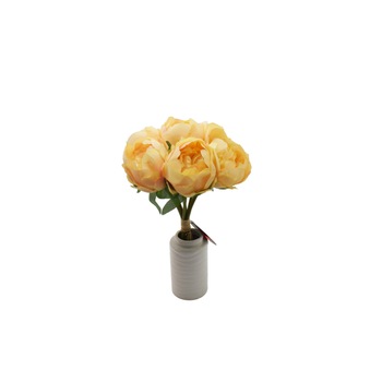 Buchet artificial cu 7 fire, Naimeed D3096, culoare Crem, 26 x 19 cm Buchet artificial cu 7 fire, Naimeed D3096, culoare Crem, 26 x 19 cm