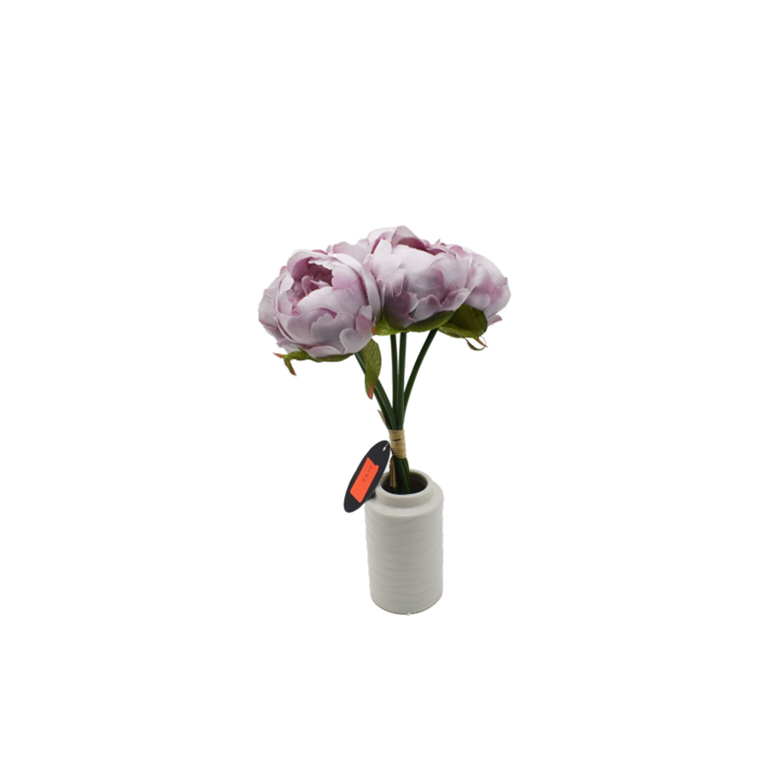 Buchet artificial cu 5 fire, Naimeed D3097, culoare Lila, 25 x 17 cm