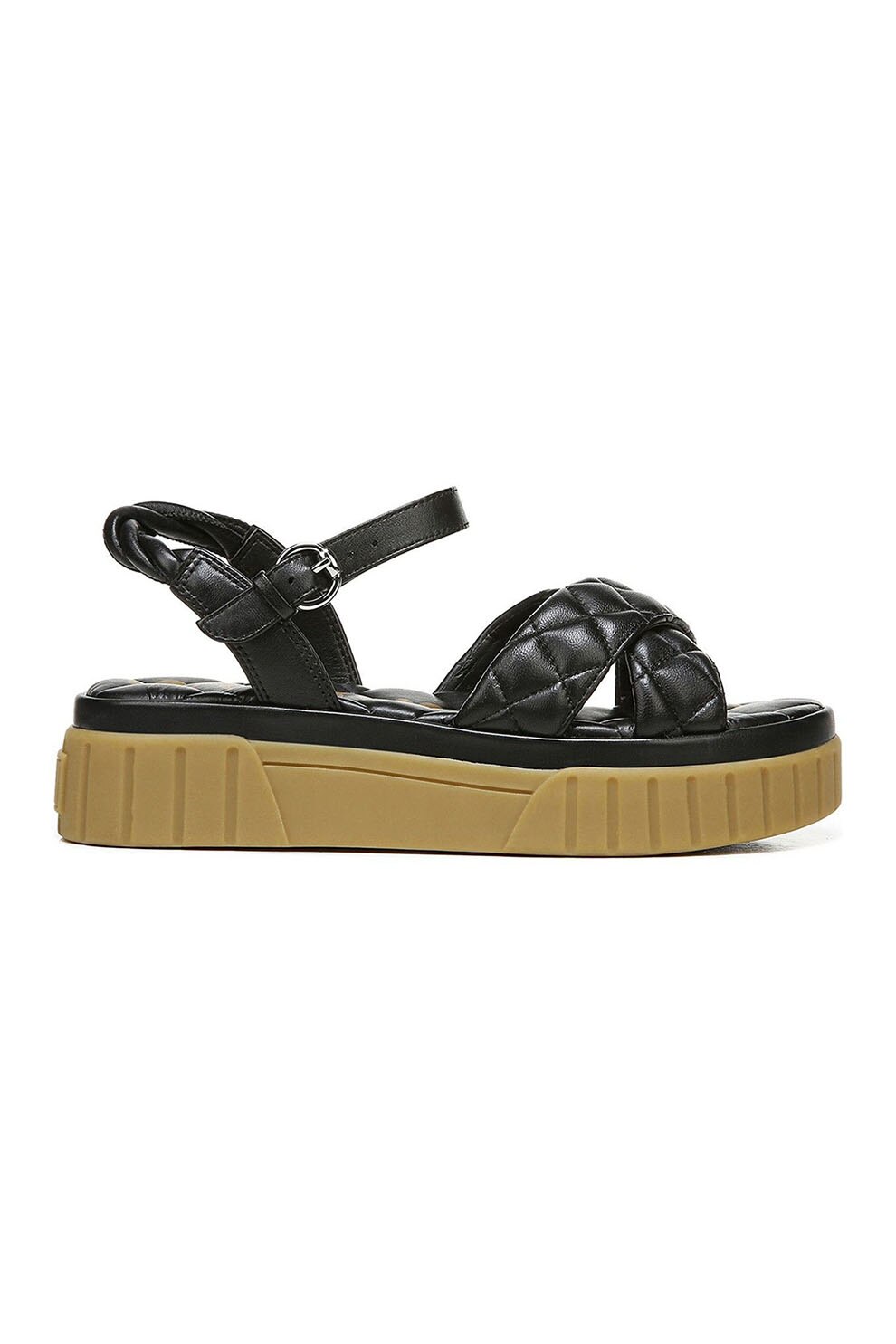 Sam Edelman, Sandale flatform de piele cu aspect matlasat Gavril