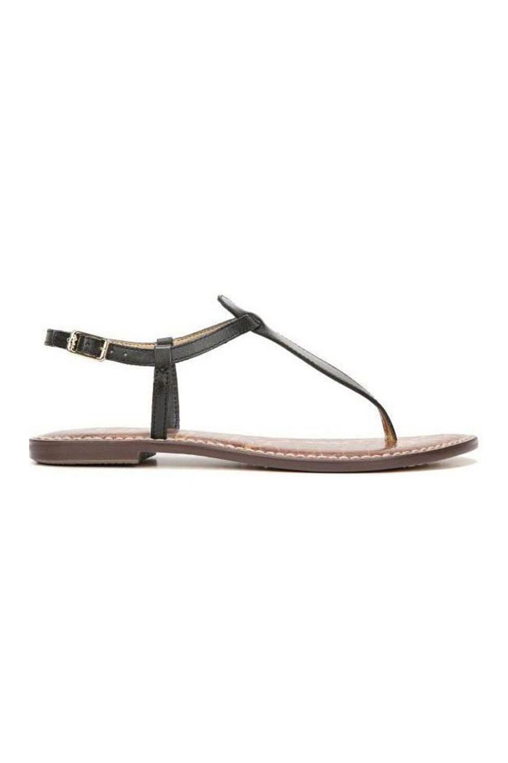 Sam Edelman, Sandale de piele cu bareta in forma de T Gigi, Negru, 9.5