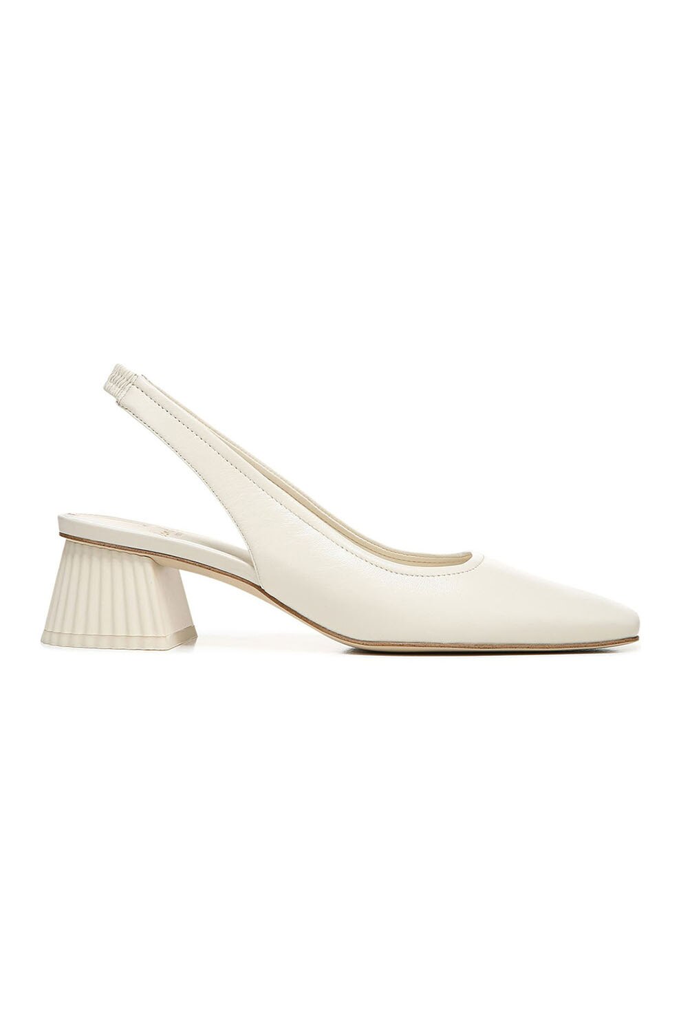 Sam Edelman, Pantofi slingback de piele Toren, Alb, 7.5
