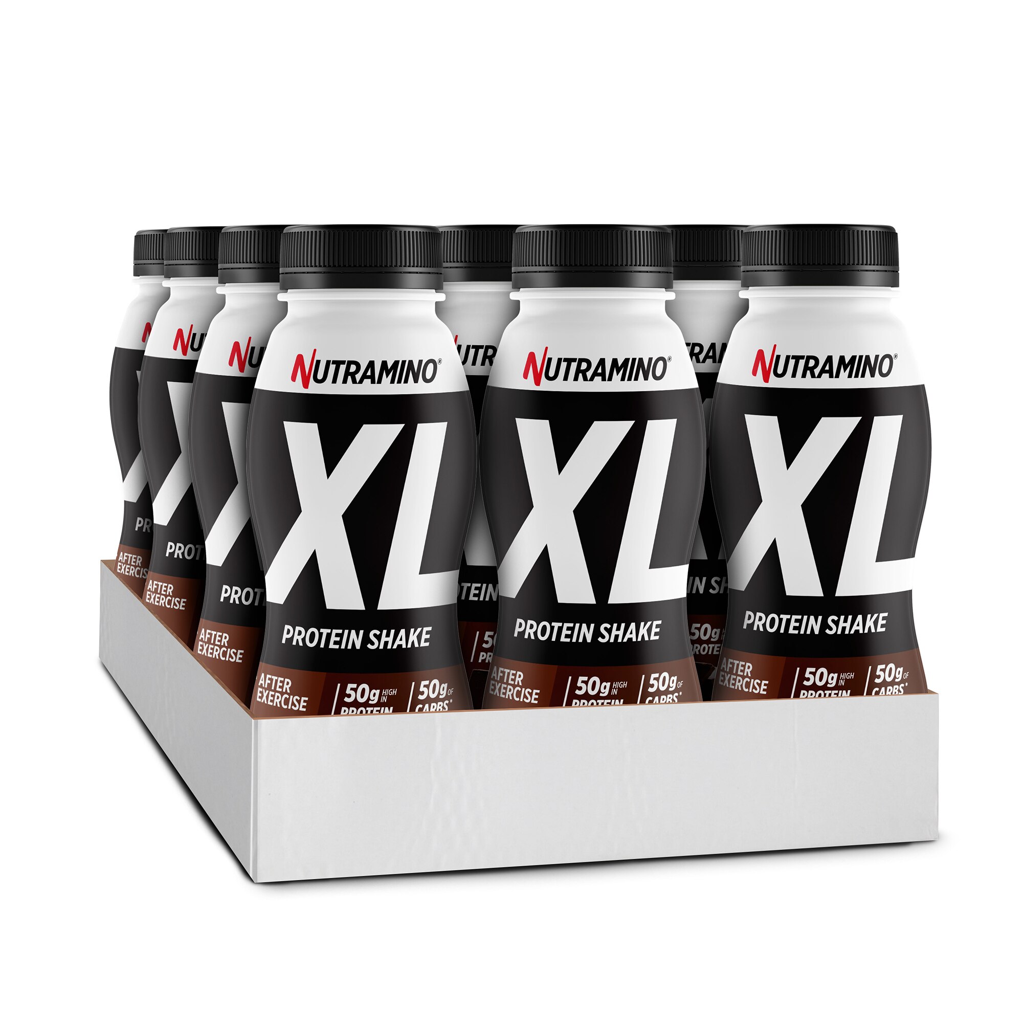 Shake proteic, Nutramino Protein XL Recovery Shake Chocolate, 12 buc x 500 ml