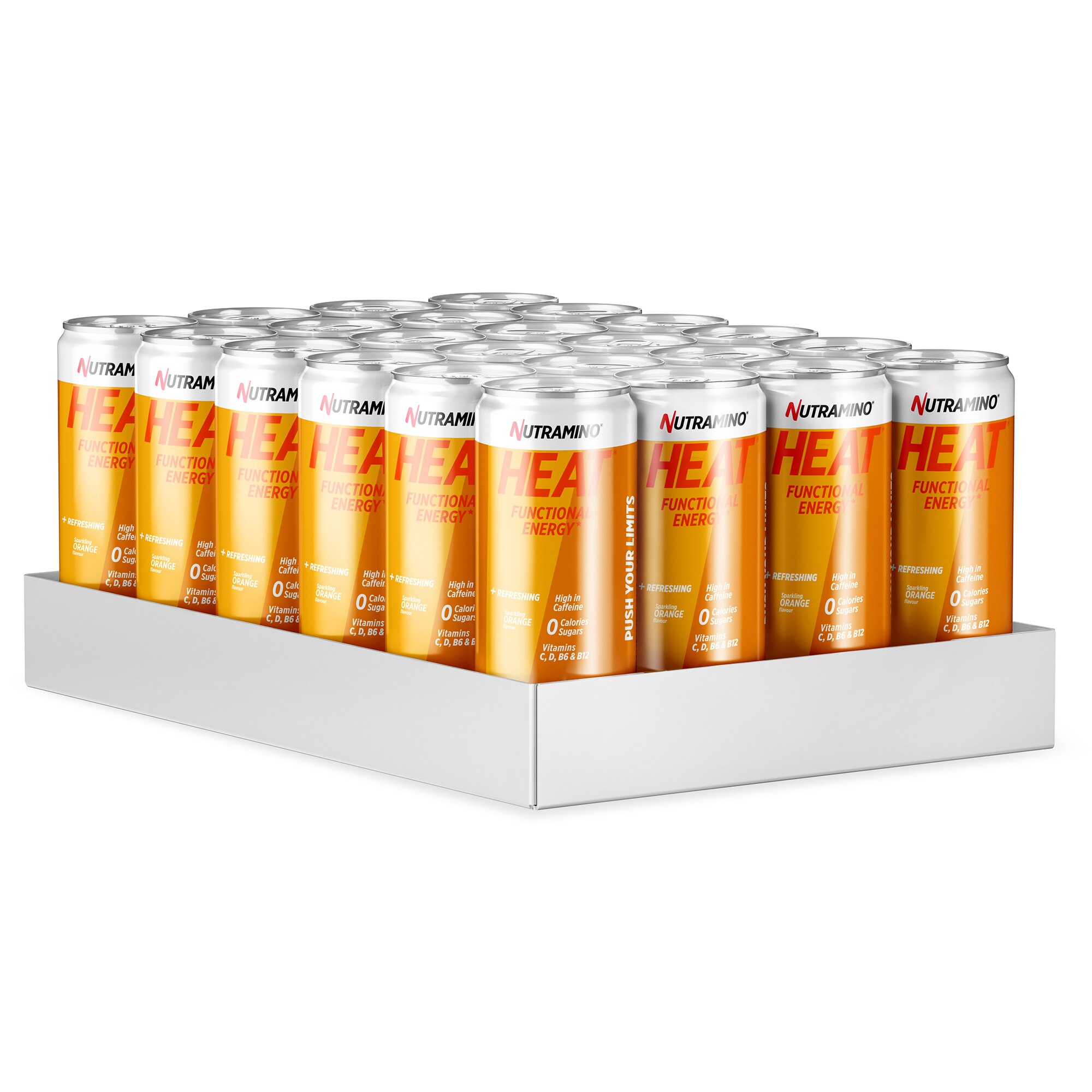 Pre Workout, Nutramino Heat Orange, 24 buc x 250 ml