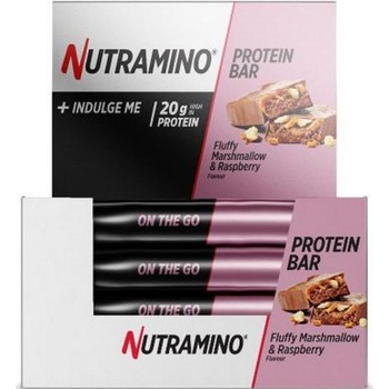 Batoane proteice, Nutramino Protein Bar Flufmarshrasb, 12 buc x 64 g Batoane proteice, Nutramino Protein Bar Flufmarshrasb, 12 buc x 64 g