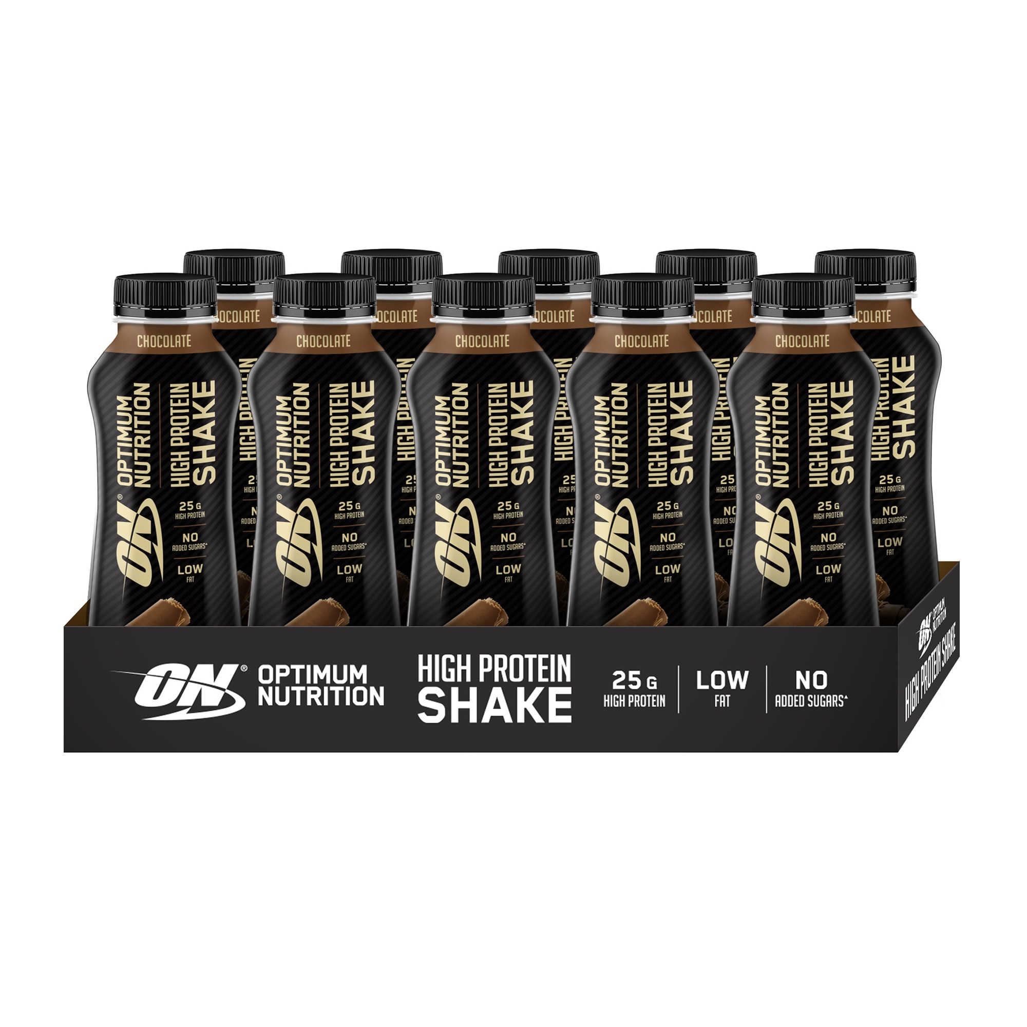 Shake proteic, Optimum Nutrition Protein Shake Chocolate, 10 buc x 330 ml
