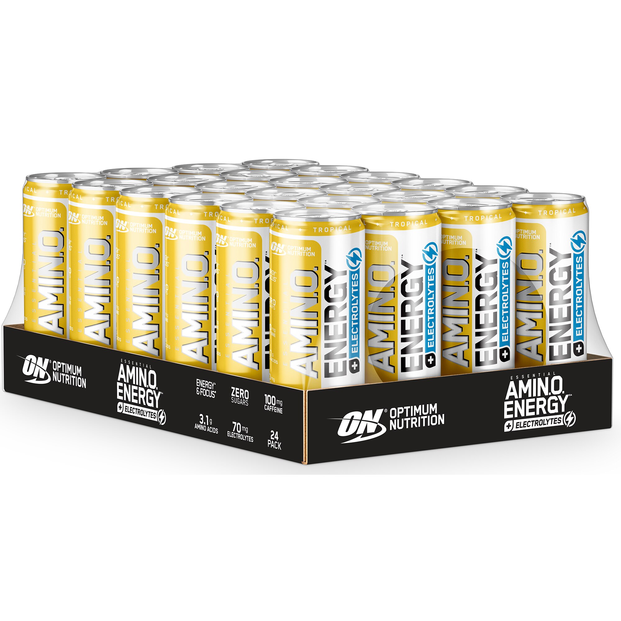 Pre Workout, Optimum Nutrition Amino Energy Tropical, 24 buc x 250 ml