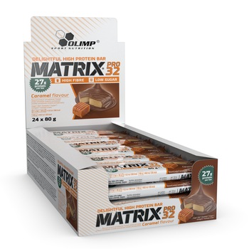 Batoane proteice, Olimp Sport Nutrition Matrix Pro bars caramel, 24 buc x 80 g Batoane proteice, Olimp Sport Nutrition Matrix Pro bars caramel, 24 buc x 80 g