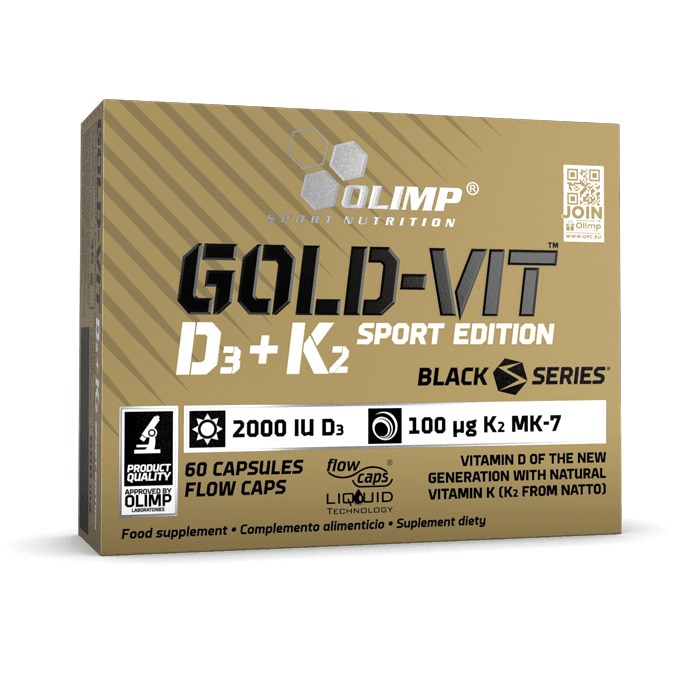 Vitamina D3, Olimp Sport Nutrition Gold Vit D3 + K2, 60 caps