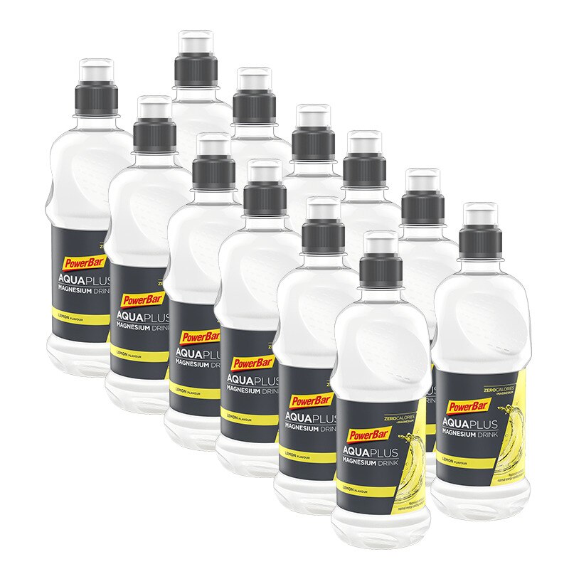 Magneziu, Powerbar Aqua & Mag. Aqua + Magnesium Lemon, 12 buc x 500 ml
