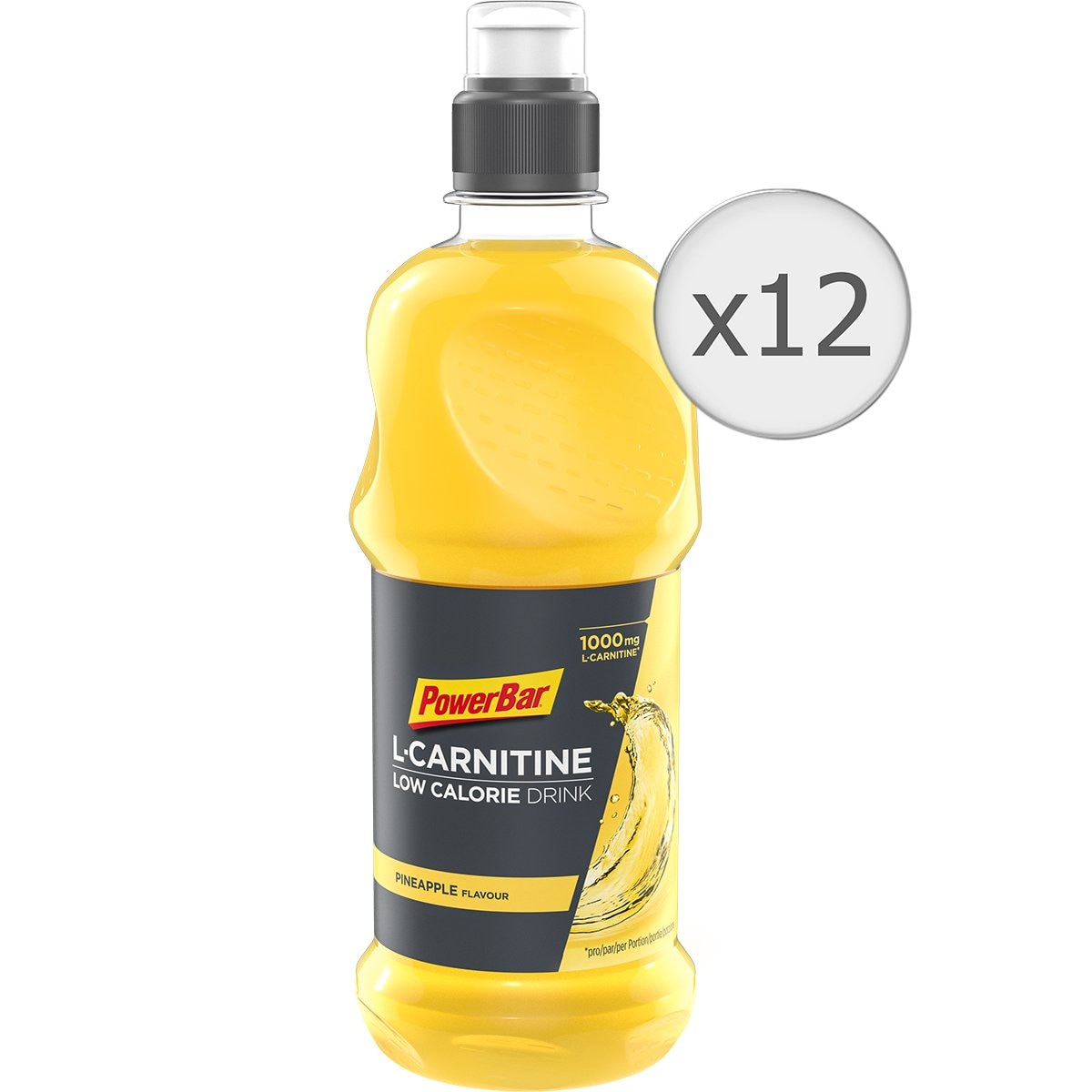 L Carnitina, Powerbar Fitness Drink + L - Carnitine Pineapple Drink, 12 buc x 500 ml